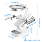 LED 3X/4.5X Magnifier Lens Helping Hand Stand product image