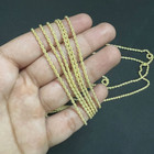 18K-Yellow-Gold Plated 925 Sterling Silver 1.8mm Rope Chain product image