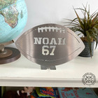 Personalized Name and Jersey Number Metal Sports Ball Sign product image
