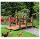Stained Finish Wooden 5-Foot Garden Bridge product image