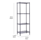 4-Tier Metal Wire Shelving Storage Rack product image