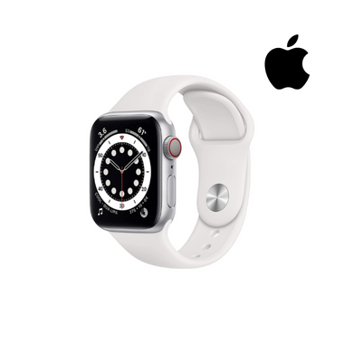 Apple® Watch Series 6, 40mm, 4G LTE + GPS – Silver Aluminum Case