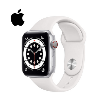 Apple® Watch Series 6, 40mm, 4G LTE + GPS – Silver Aluminum Case product image