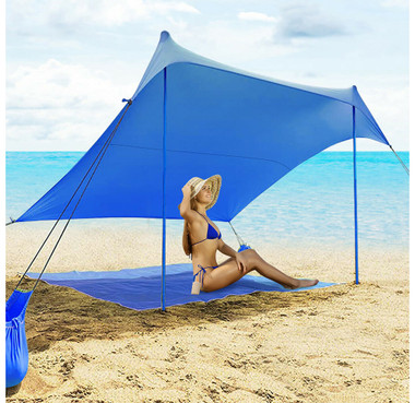 SPF 50+ 7ft x 7ft Tent Canopy with 4 Poles & Sandbags product image