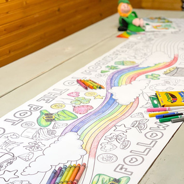 Six Foot St. Patrick's Coloring Runner product image