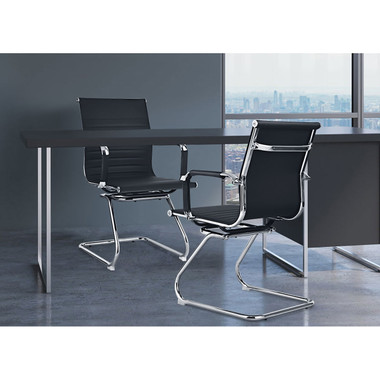 Heavy-Duty Conference Chair with Protective Arm Sleeves (Set of 4) product image