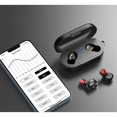 TOZO® T10S Waterproof Bluetooth Earbuds with Wireless Charging Case product image