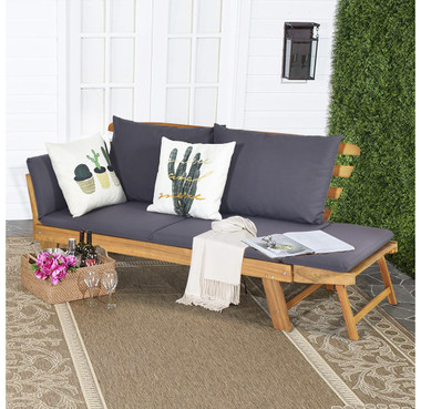 Acacia Wood Patio Sofa Daybed product image