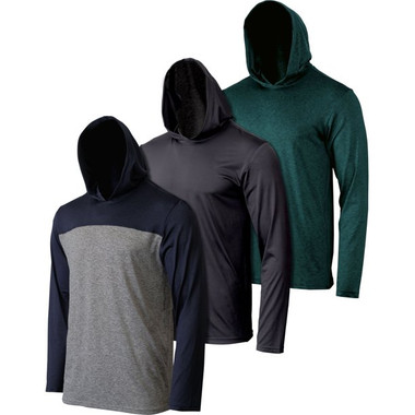 Men's Moisture-Wicking Active Athletic Pullover Hoodies (3-Pack) product image