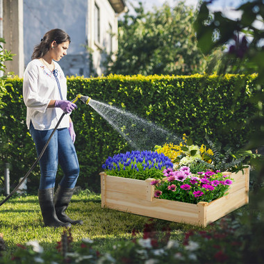 3-Tier Outdoor Raised Garden Bed Vegetable Planter Box product image