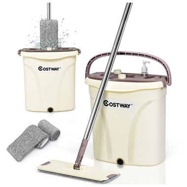 Flat Squeeze Hand-Free Wringing Mop Set product image