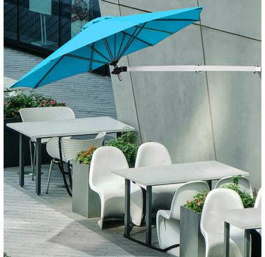 Wall-Mounted 8.5-Foot Telescopic Folding Patio Umbrella  product image