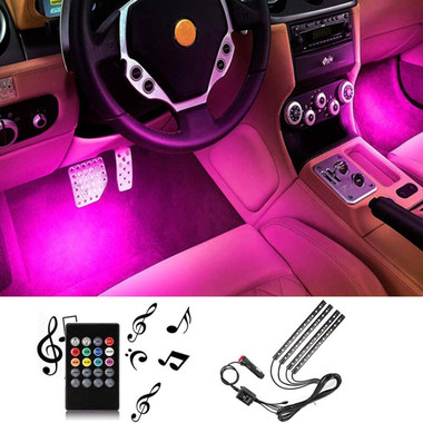 Car LED Interior Strip Lights with Waterproof Design & Remote product image