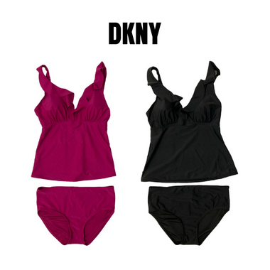 DKNY® Women's 2-Piece Ruffled Tankini Swimsuit product image
