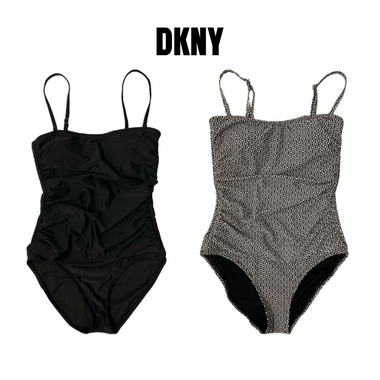DKNY Women's One Piece Bandeau Maillot Swimsuit product image