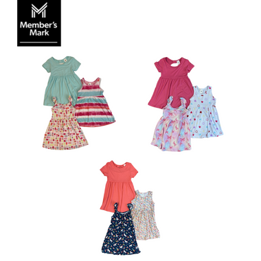 Member's Mark™ Girl's Warm Weather Sleeveless & Short Sleeve Dress Set product image