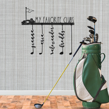 Personalized Hole-in-One Family Name Golf Sign product image