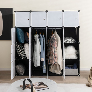 16-Cube Portable Closet Wardrobe Armoire Bedroom Dresser product image