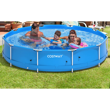 12-Foot Round Above-Ground Swimming Pool with Cover product image