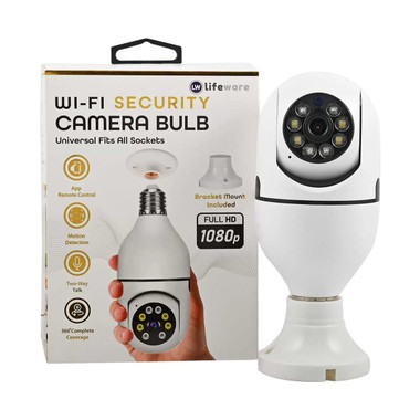 Wi-Fi Security Camera Bulb with Full HD 1080p Resolution product image