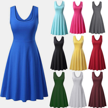 Women's Sleeveless Flared Skater Dress product image