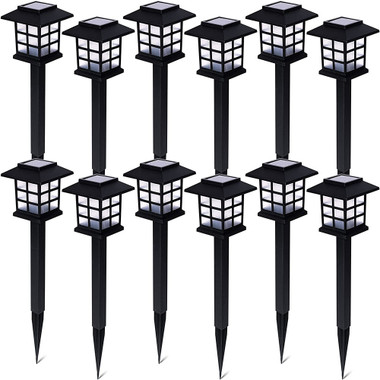 Zone Tech® Outdoor Bright Solar-Powered Light (12-Pack) product image