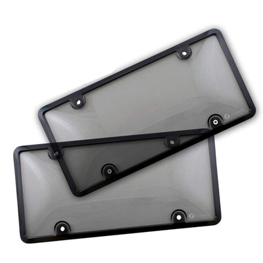 Zone Tech Black Clear License Plate Shield Combo (set Of 2) product image