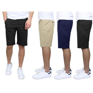 Men's Cotton Stretch Slim Fit Chino Shorts (3-Pack) product image