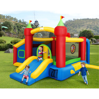 Kids' 7-in-1 Inflatable Bounce House Castle with Ocean Balls & Blower product image