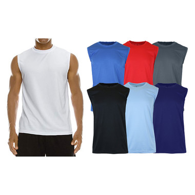 Men's Moisture-Wicking Activewear Performance Muscle Tee (3-Pack) product image
