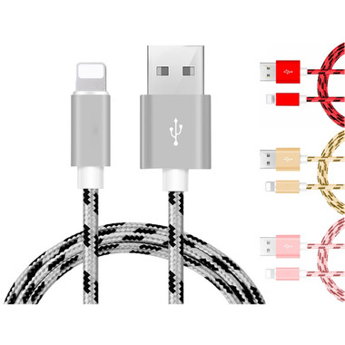 10-Foot Camo Braided MFi Lightning Cable (5-Pack) product image