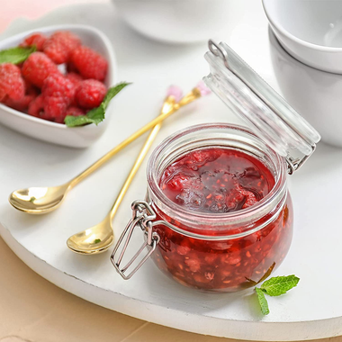 17- or 34-Ounce Glass Jars with Airtight Leak-Proof Lids product image
