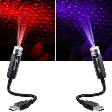 Renewgoo® USB LED Star Car Roof Projector (2-Pack) product image