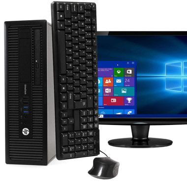HP® 800G1 Desktop Bundle, Intel  i5, 8GB RAM 500GB HDD, Windows 10 product image