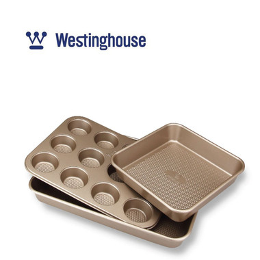 3-Piece Carbon Steel Baking Pan Set by Westinghouse® product image