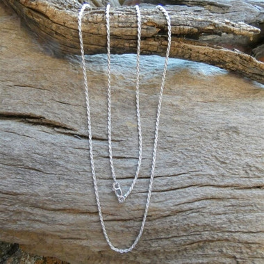 Italian 1.7mm 925 Sterling Silver Chain, Diamond-Cut Rope product image