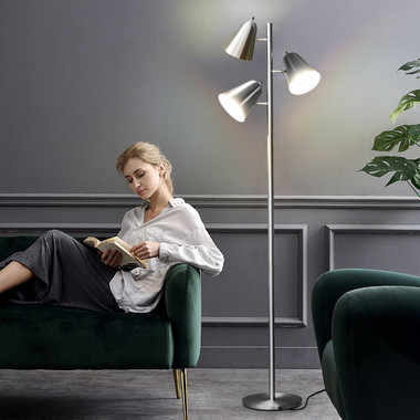 64-Inch 3-Light LED Floor Lamp Reading Light product image
