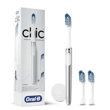 Oral-B Toothbrush Clic Deluxe Starter Kit with 3 Brush Heads product image