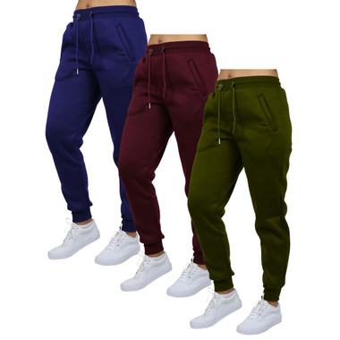 Women’s French Terry Jogger Lounge Sweatpants (3-Pack) product image