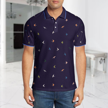 Men's Regular-Fit Printed Lightweight Polo Shirt (2-Pack) product image