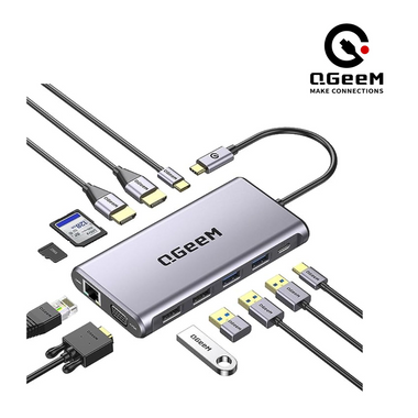 QGeeM 12-in-1 USB-C HC1203 Hub Docking Station  product image