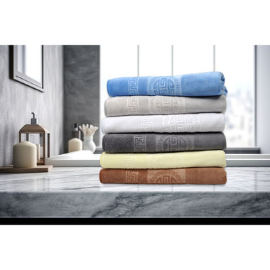 Dan River® 4-Piece Embossed Microfiber Bath Towel Set product image