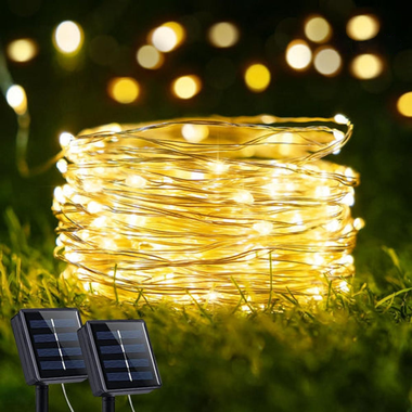66-Foot Solar LED Fairy String Light (2-Pack) product image