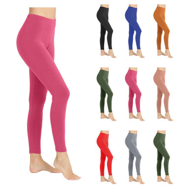 Ladies High Waisted Solid Seamless Leggings (3-Pack) product image