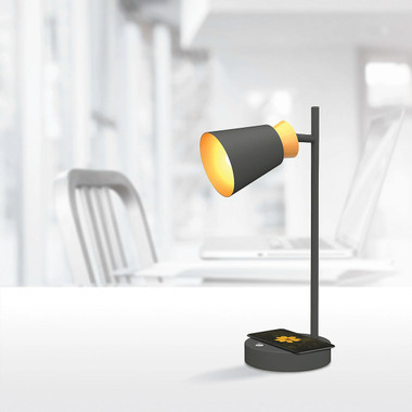 Realspace™ Vilara Desk Lamp with USB & Qi Wireless Charger product image