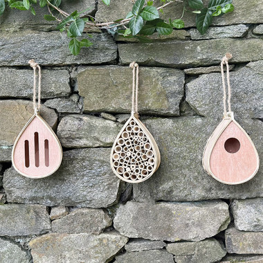 Handmade Wooden Pollinating Houses for Bees, Butterflies, and Birds product image