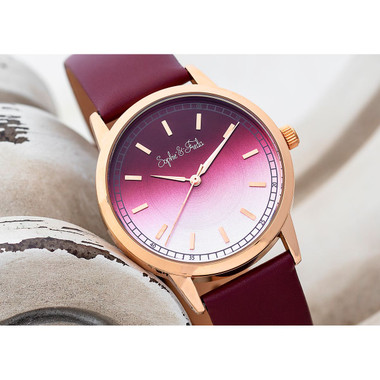 Sophie and Freda™ San Diego Leather Band Watch, 36mm product image