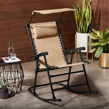 Foldable Rocking Chair with Canopy by Amazon Basics® product image