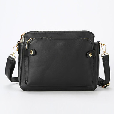 Crossbody Leather Shoulder Bag with Removable Strap product image