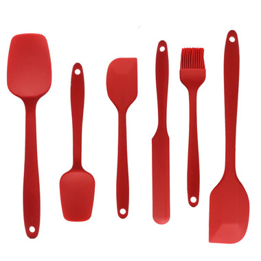 Cheer Collection Silicone Spatula Set for Nonstick Cookware product image